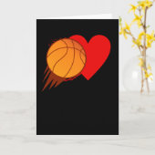Liebe Basketball Valentinstag Karte (Gelbe Blume)
