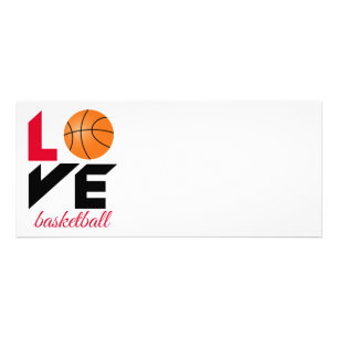 Liebe Basketball Werbekarte