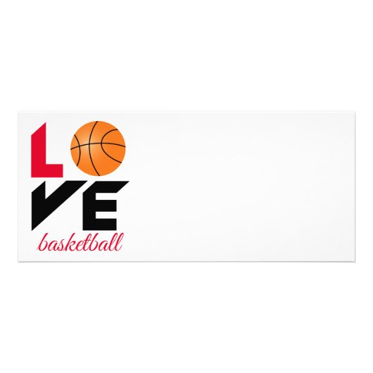 Liebe Basketball Werbekarte (Vorne)