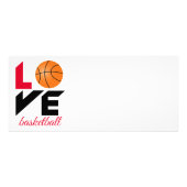 Liebe Basketball Werbekarte (Hinten)