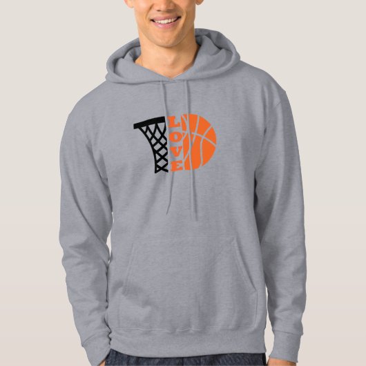 Liebe Basketballkorb Hoodie (Vorderseite)