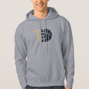 Liebe Basketballkorb Hoodie