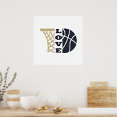 Liebe Basketballkorb Poster (Küche)