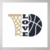 Liebe Basketballkorb Poster (Vorne)