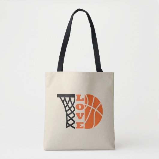 Liebe Basketballkorb Tasche (Vorderseite)