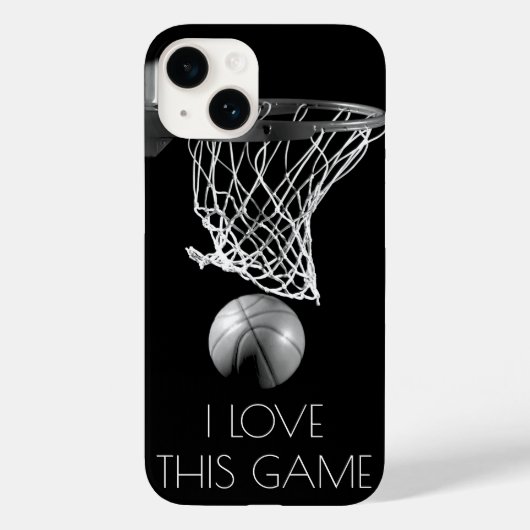 Liebe Basketballspiel Schwarz/Weiß Case-Mate iPhone Hülle (Rückseite)
