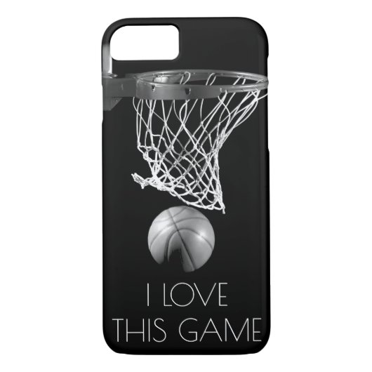Liebe Basketballspiel Schwarz/Weiß Case-Mate iPhone Hülle (Rückseite)