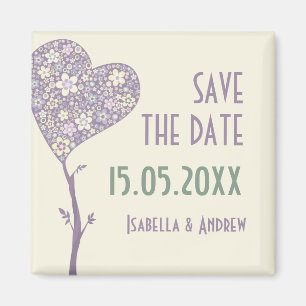 Liebe-Baum, der Save the Date Wedding ist Magnet