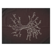 Liebe Baum des Lebens Natur braune Herzen Niedlich Tischdecke (Vorderseite (Horizontal))