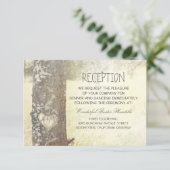 Liebe Baum Landschaft Hochzeit Rezeptionskarten Begleitkarte (Stehend Vorderseite)