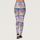Liebe Baum mit Herz Wasserfarbe Leggings (Rückseite)