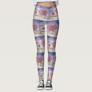 Liebe Baum mit Herz Wasserfarbe Leggings