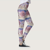 Liebe Baum mit Herz Wasserfarbe Leggings (Rechts)