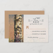 Liebe Baum rustikale Land Hochzeit RSVP Karten (Vorne/Hinten)