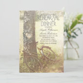 Liebe Baum rustikale Probe einladen Einladung (Stehend Vorderseite)