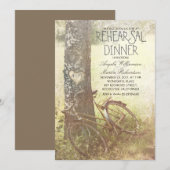 Liebe Baum rustikale Probe einladen Einladung (Vorne/Hinten)