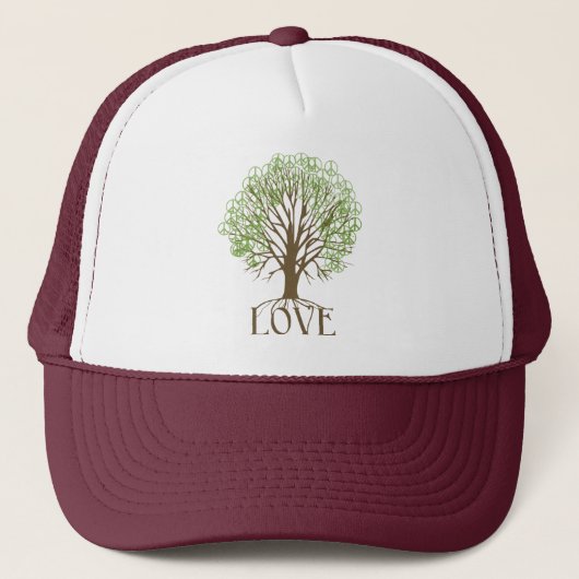 Liebe-Baum Truckerkappe (Vorderseite)