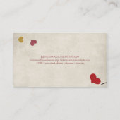 Liebe-Baum Visitenkarte (Rückseite)