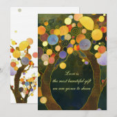 Liebe-Bäume: Formale Hochzeits-Einladungen Einladung (Vorne/Hinten)