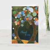 Liebe Bäume Hochzeit Vielen Dank Dankeskarte (Vorderseite)