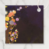 Liebe Bäume Lila Hochzeit Vielen Dank Geschenkanhänger (Rückseite)