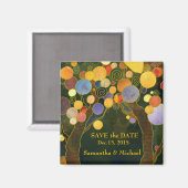 Liebe Bäume Save the Date Hochzeit Magnet (Vorderseite/Rückseite)
