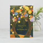 Liebe Bäume, Symbol der Hochzeit der Liebe Einladung (Stehend Vorderseite)