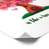 Liebe-Baumposter Poster (Ecke)