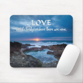Liebe baut Bridges Mousepad (Mit Mouse)