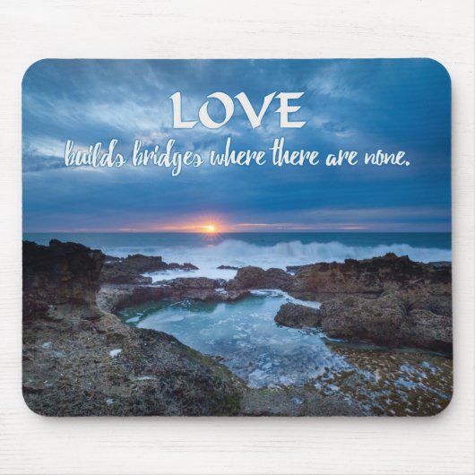 Liebe baut Bridges Mousepad (Vorne)