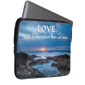 Liebe baut Bridges Notebook-Ärmel Laptopschutzhülle (Vorne Rechts)