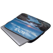 Liebe baut Bridges Notebook-Ärmel Laptopschutzhülle (Vorne Knopf)