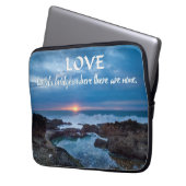 Liebe baut Bridges Notebook-Ärmel Laptopschutzhülle (Vorderseite Links)