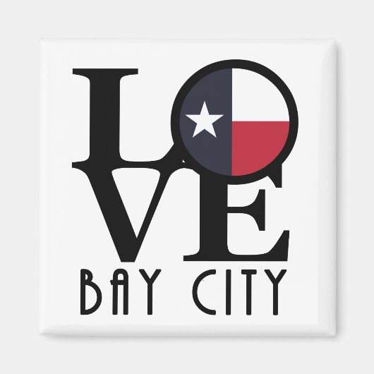 LIEBE Bay City Texas Magnet (Vorne)