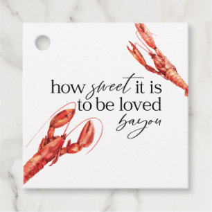 Liebe Bayou Crawfish Geschenkanhänger