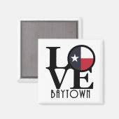 LIEBE Baytown Texas Magnet (Vorderseite/Rückseite)