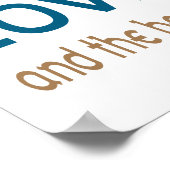 Liebe Beach Poster (Standardbildformat) (Ecke)