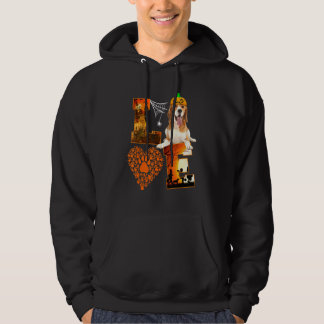 Liebe Beagle Dog Paw Heart Pumpkin Halloween Hoodie