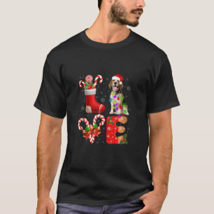 Liebe Beagle Hund Weihnachts-Licht Funny Hund Tier T-Shirt