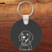 Liebe Beagle Schlüsselanhänger (Vorderseite)
