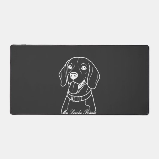 Liebe Beagle Schreibtischunterlage (Vorderseite)