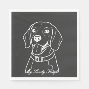 Liebe Beagle Serviette