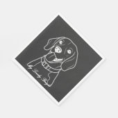 Liebe Beagle Serviette (Ecke)