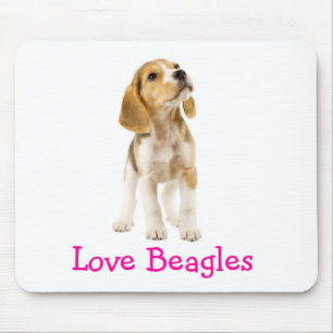 Liebe Beagle Welpe Mousepad