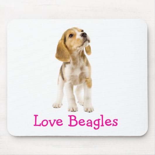 Liebe Beagle Welpe Mousepad (Vorne)