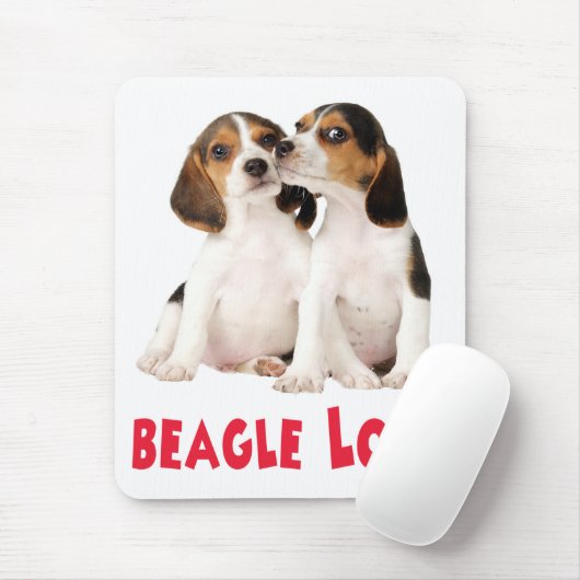 Liebe Beagle Welpen-Hund-Maus-Pad Mousepad (Mit Mouse)
