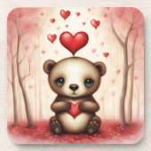Liebe Bear 1 Getränkeuntersetzer (Vorderseite)