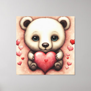 Liebe Bear 2 Leinwanddruck