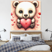 Liebe Bear 2 Leinwanddruck (Insitu (Schlafzimmer))