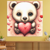 Liebe Bear 2 Leinwanddruck (Insitu (Wohnzimmer))